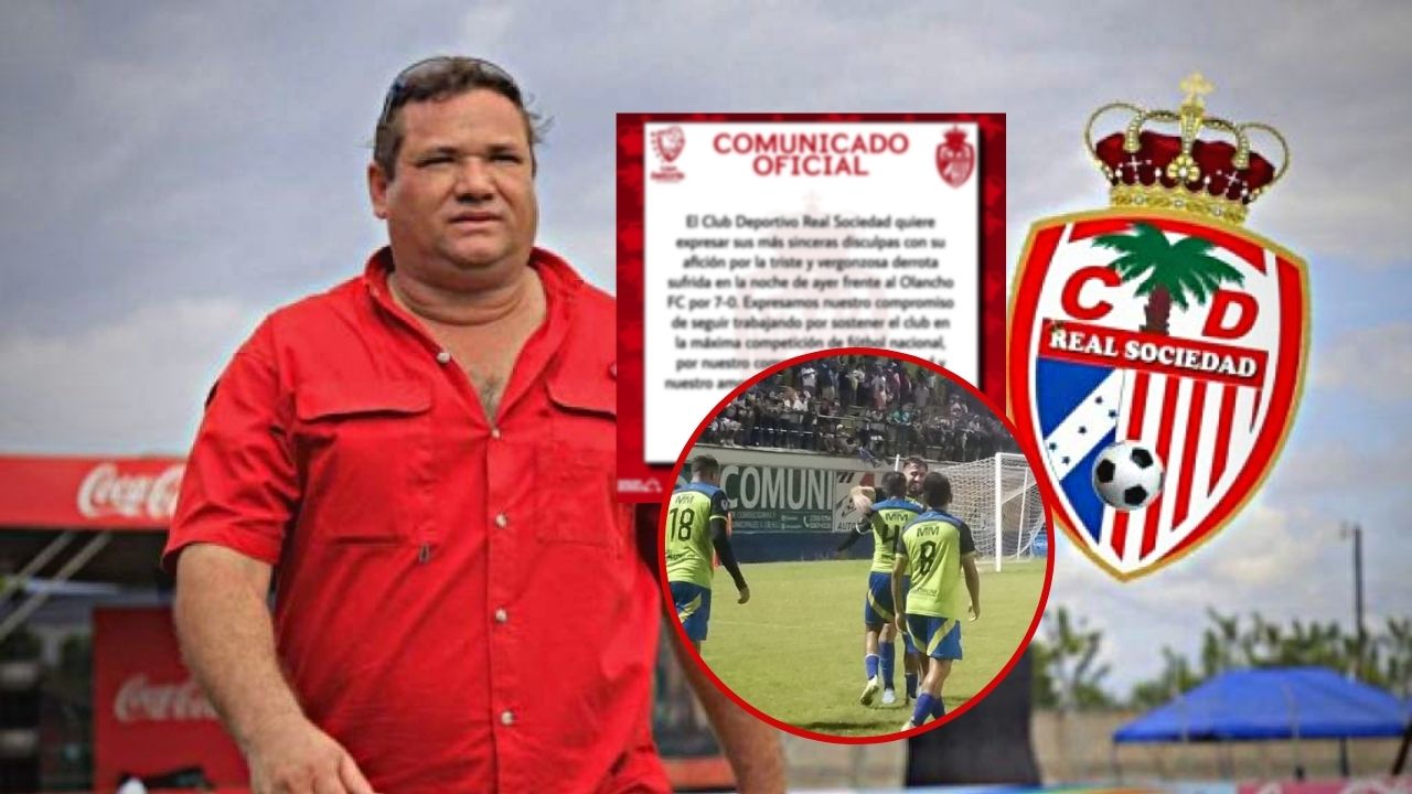 Directiva de Real Sociedad rompe el silencio tras la histórica paliza ante Olancho FC