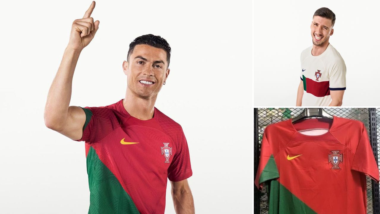 Camiseta de Portugal para el Mundial 2022, así luce la playera que usará Cristiano Ronaldo en la Copa del Mundo de Qatar