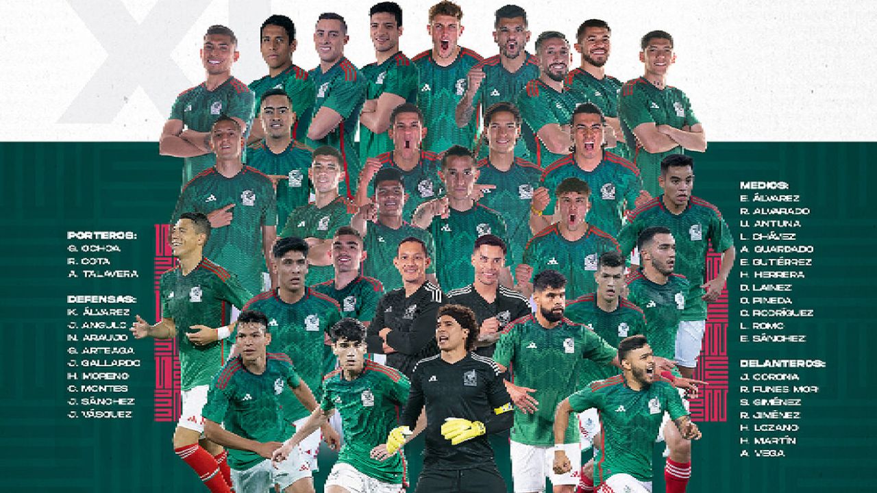 Convocatoria de México para el Mundial 2022, Gerardo 'Tata' Martino hace oficial la lista para la Copa del Mundo Qatar