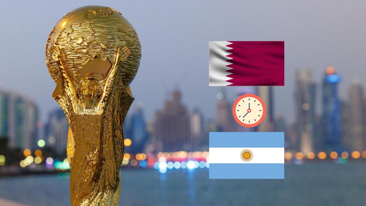 ¿Qué diferencia horaria hay entre Argentina y Qatar?, hora de los partidos de la Albiceleste