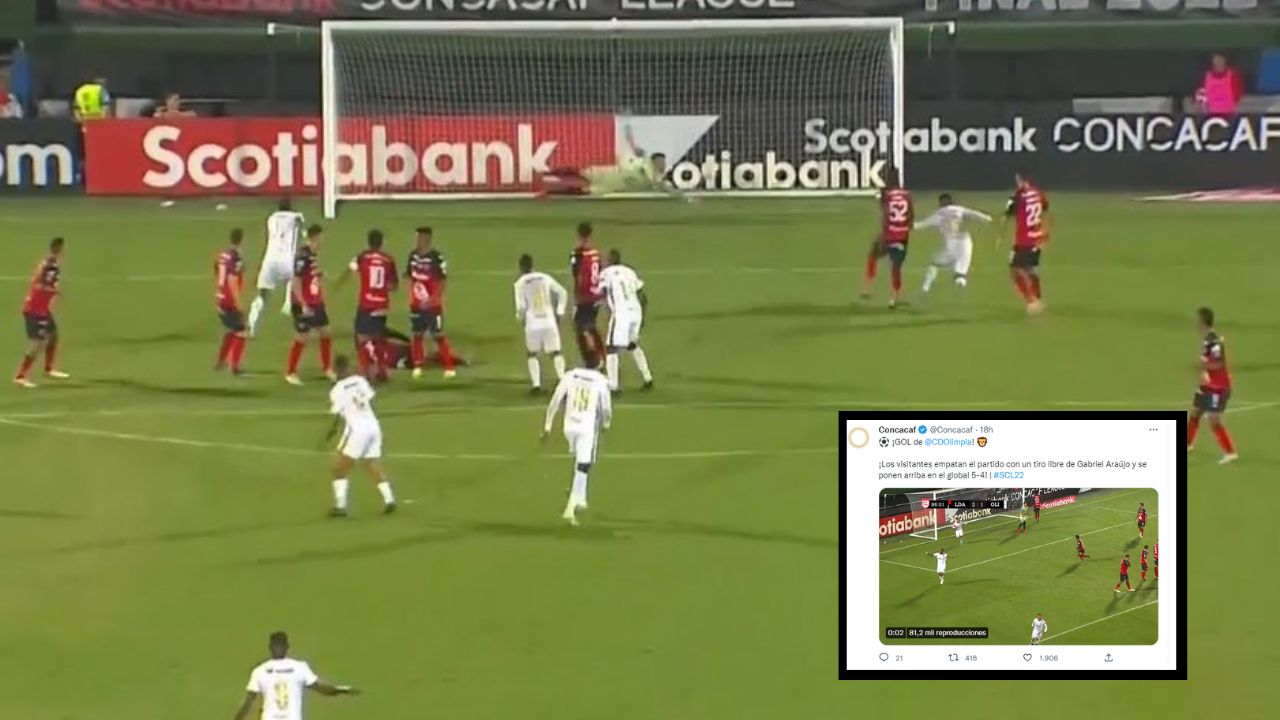 Gol de Gabriel Araújo rompe impresionante récord en historia de la Concacaf