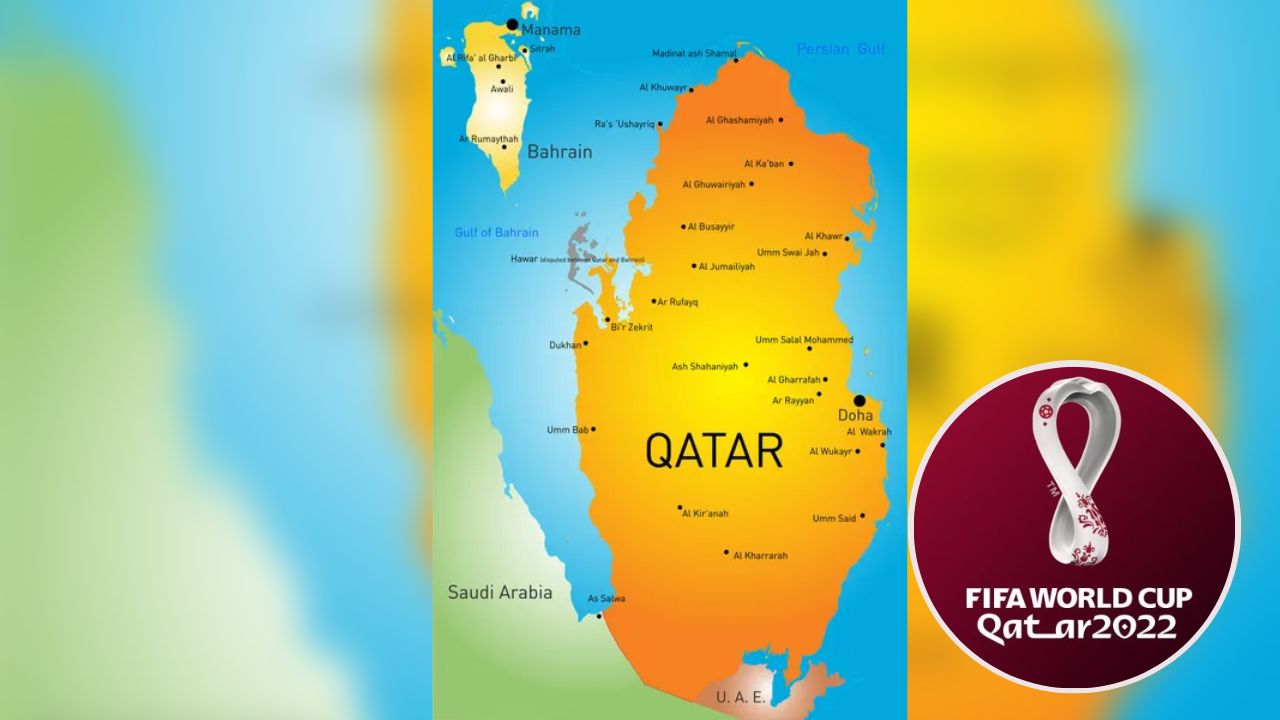 Qatar mapa, extensión territorial, principales ciudades y dónde se ubica el país anfitrión del Mundial 2022