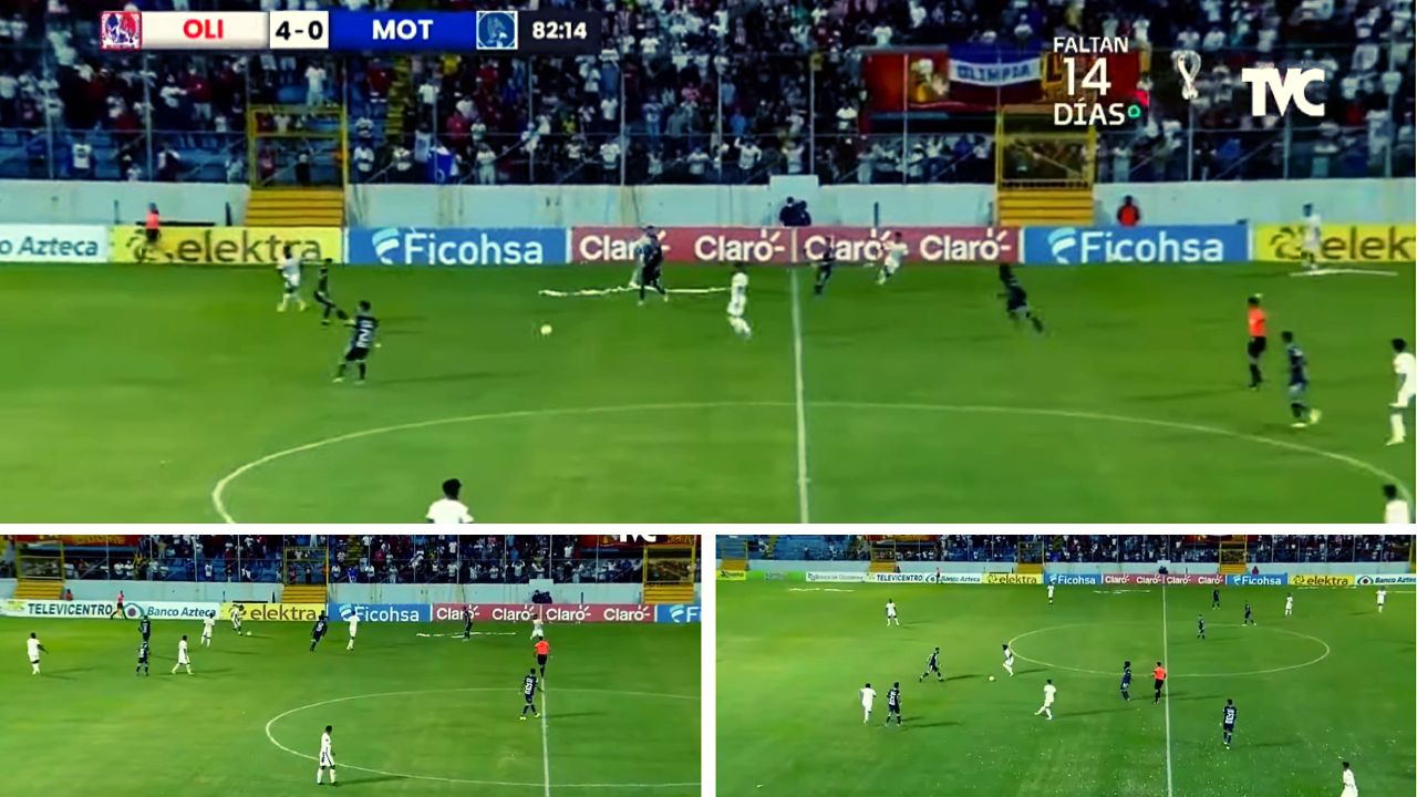 Medio internacional destaca el 'tiki taka' con ole incluido del Olimpia al Motagua