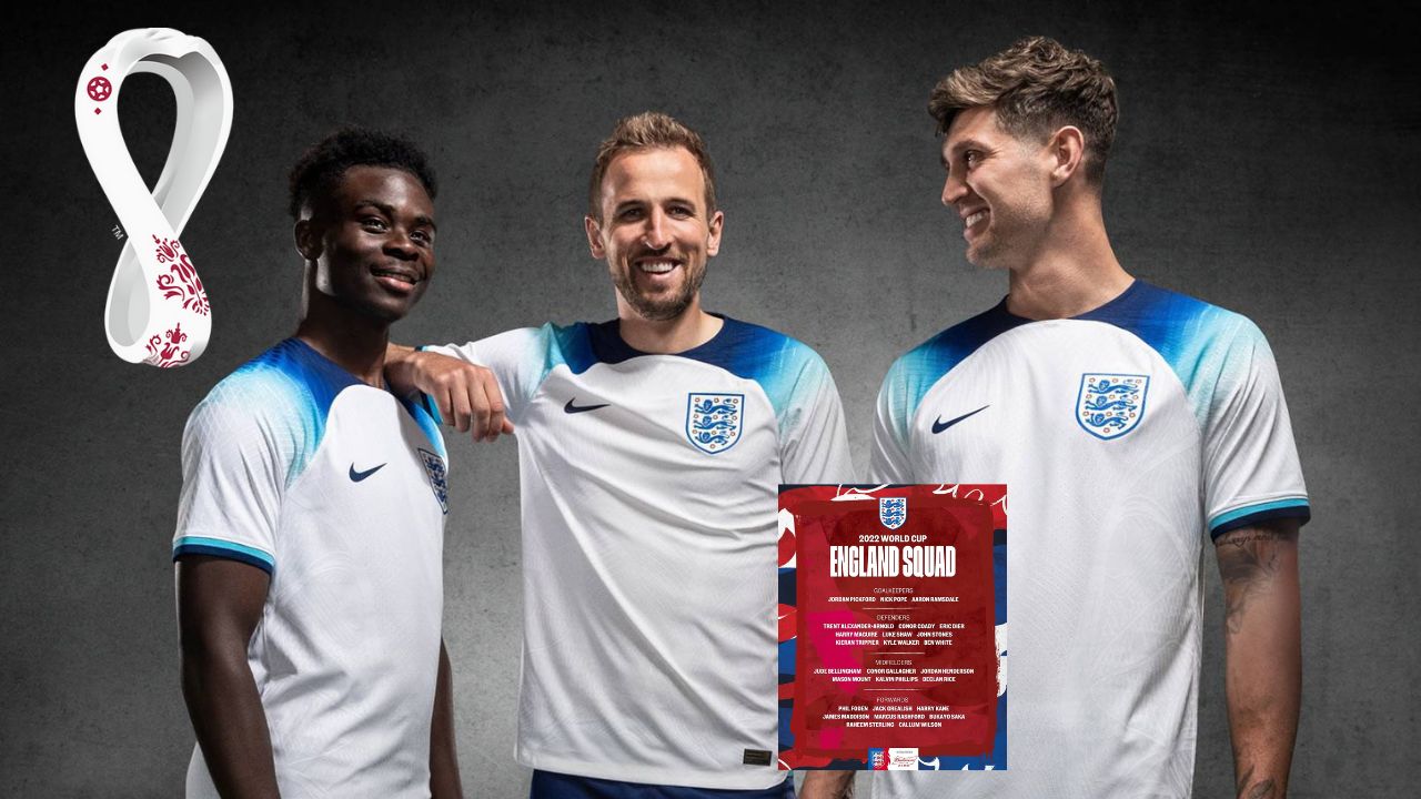 Inglaterra presenta su convocatoria oficial y llena de figuras para Catar 2022