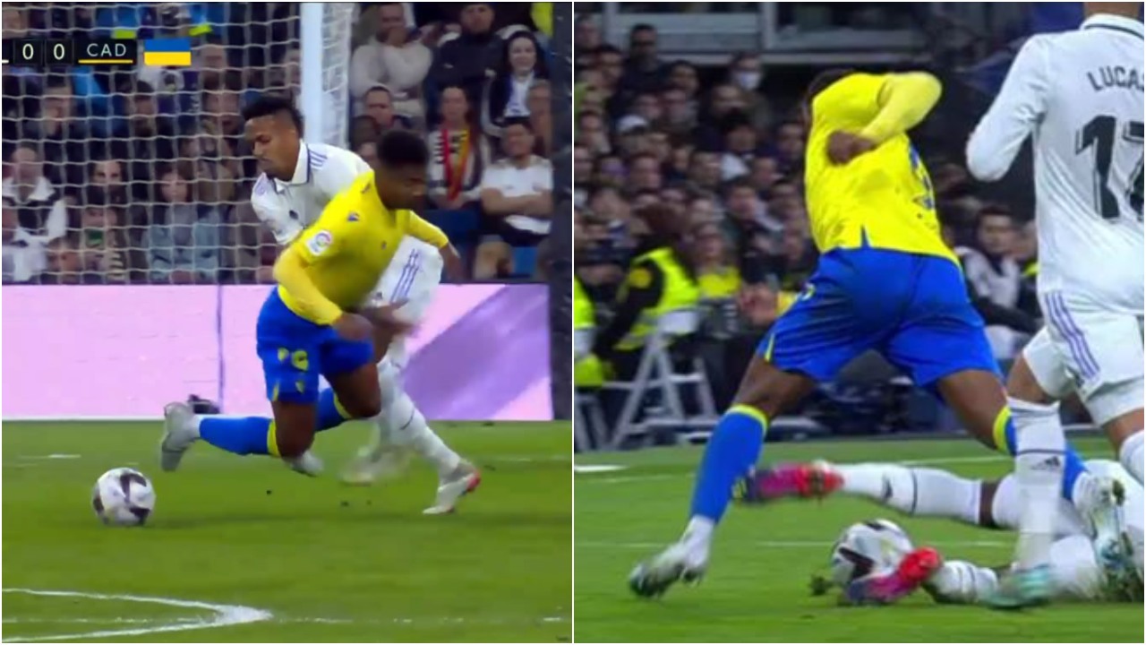 Las duras faltas que sufrió el Choco Lozano por las que amonestaron a Militao y Alaba de Real Madrid