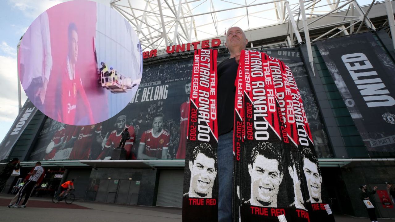 Manchester United no quiere ver a Cristiano Ronaldo ni en las paredes