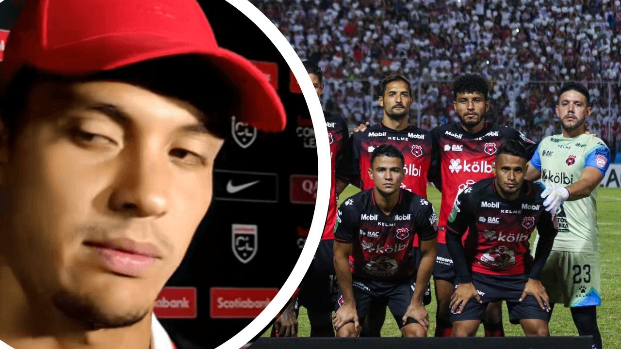 El enojo del defensor de Alajuelense luego que periodista lo llamara 'equipo perdedor' tras duelo ante Olimpia