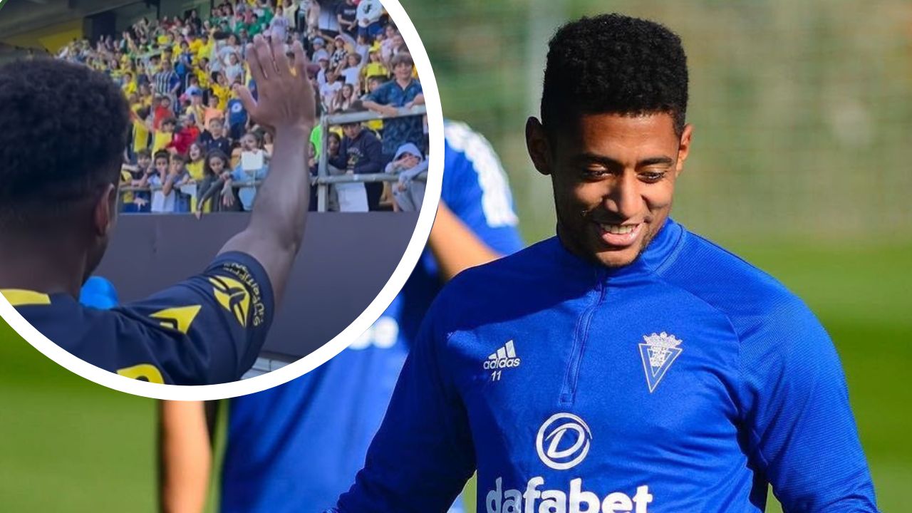 Choco Lozano desata la locura de la afición durante entrenamiento en estadio del Cádiz
