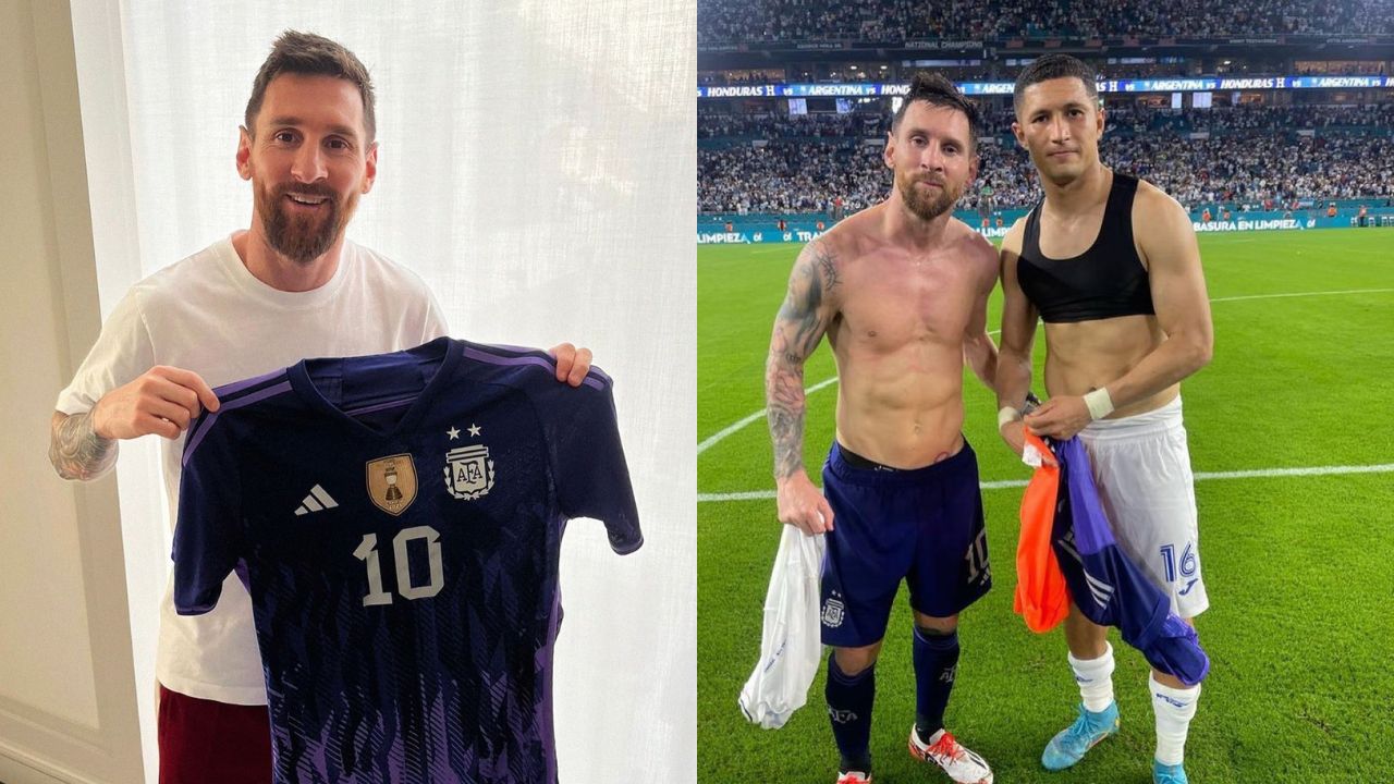 Lionel Messi sorprende al anunciar sorteo de camisa que utilizó ante Honduras ¿Qué pasó con la de Héctor Castellanos?