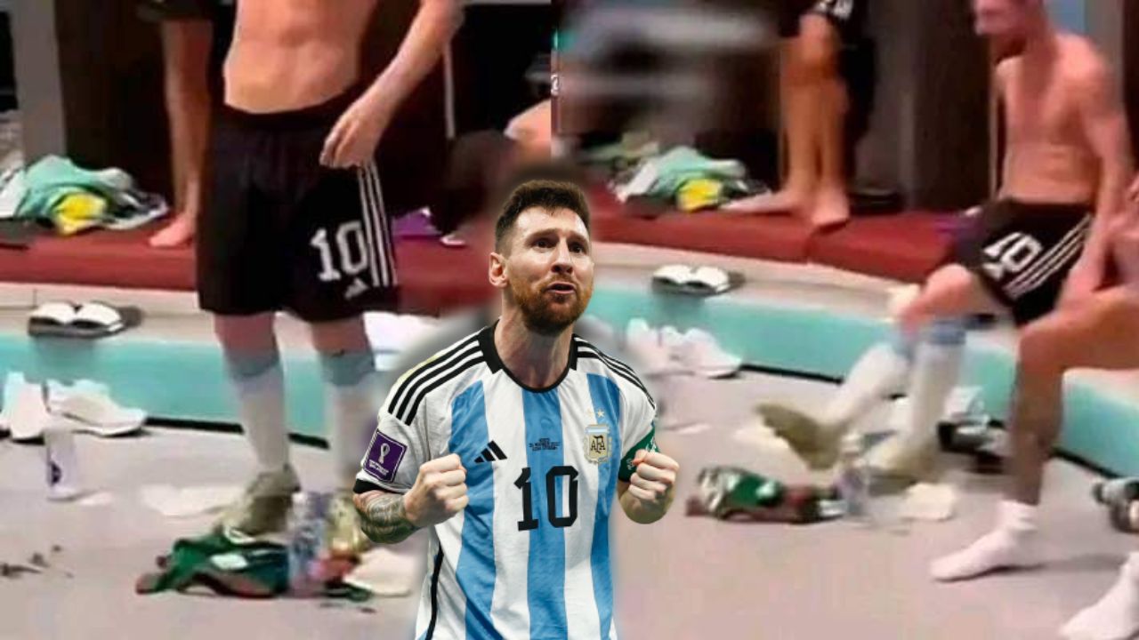 Aficionados acusan a Messi de patear camisa de México durante celebración en camerinos