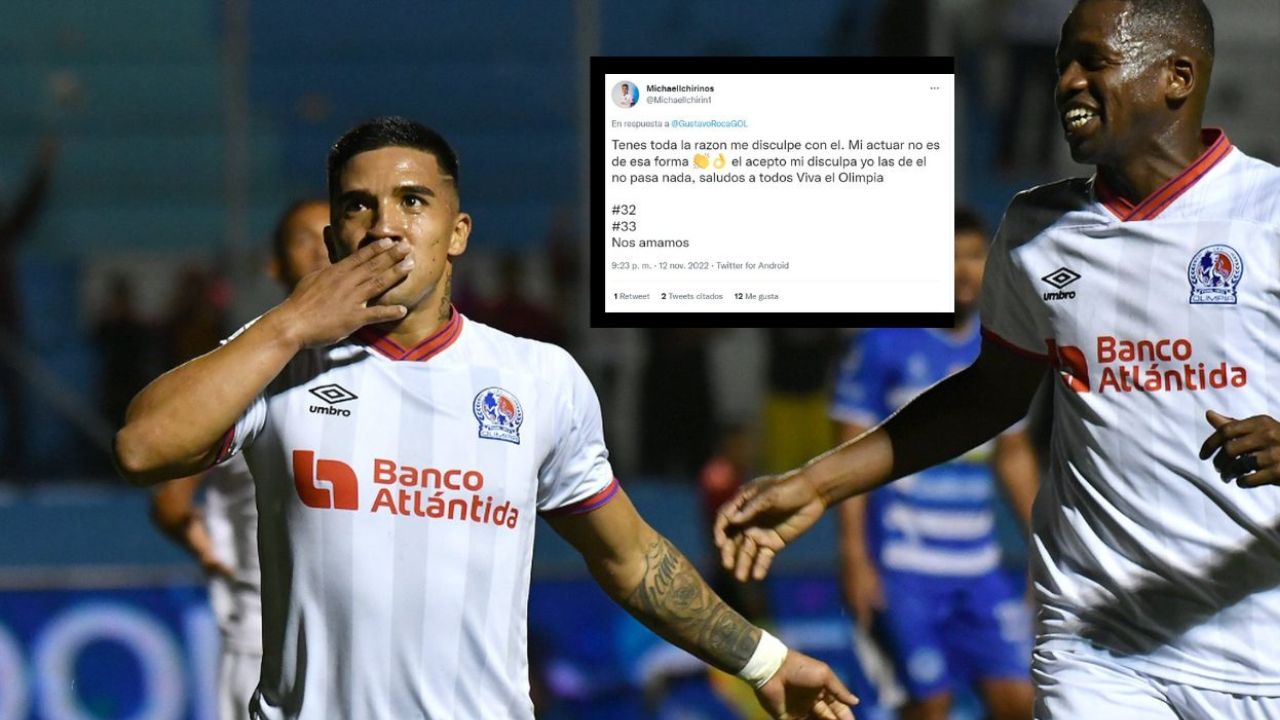 Michaell Chirinos reacciona y pide disculpas tras encontronazo con Carlos Pineda en  El Progreso