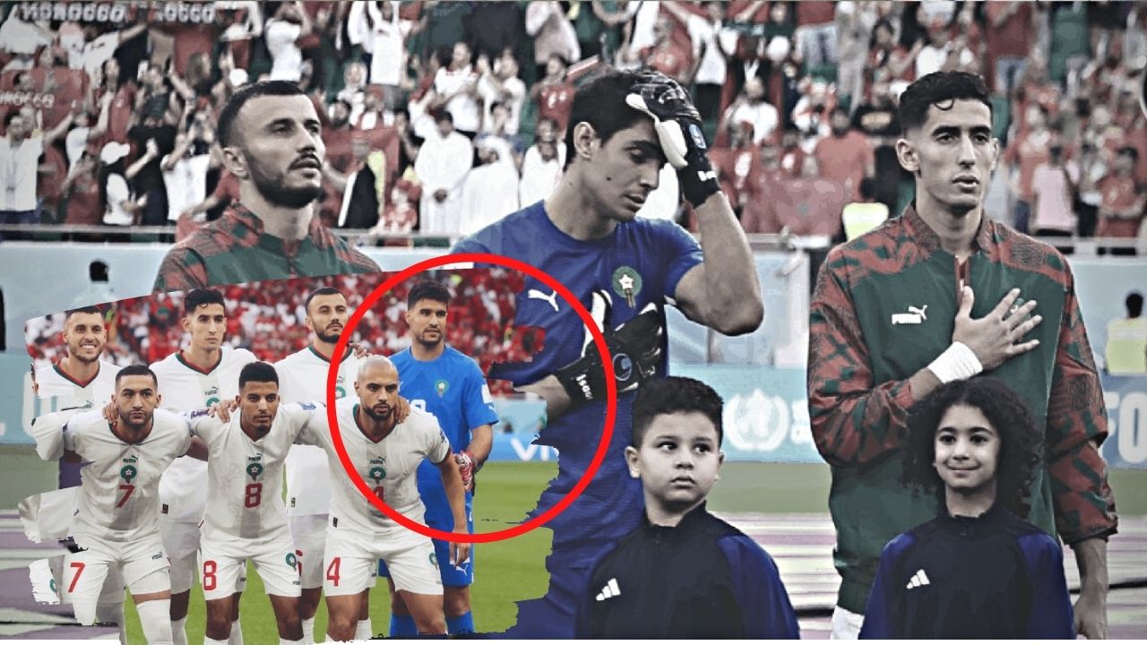 Portero de Marruecos canta el himno y desaparece previo al partido contra Bélgica