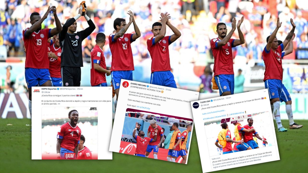 Prensa internacional se rinde ante Costa Rica tras la sorpresiva victoria ante Japón