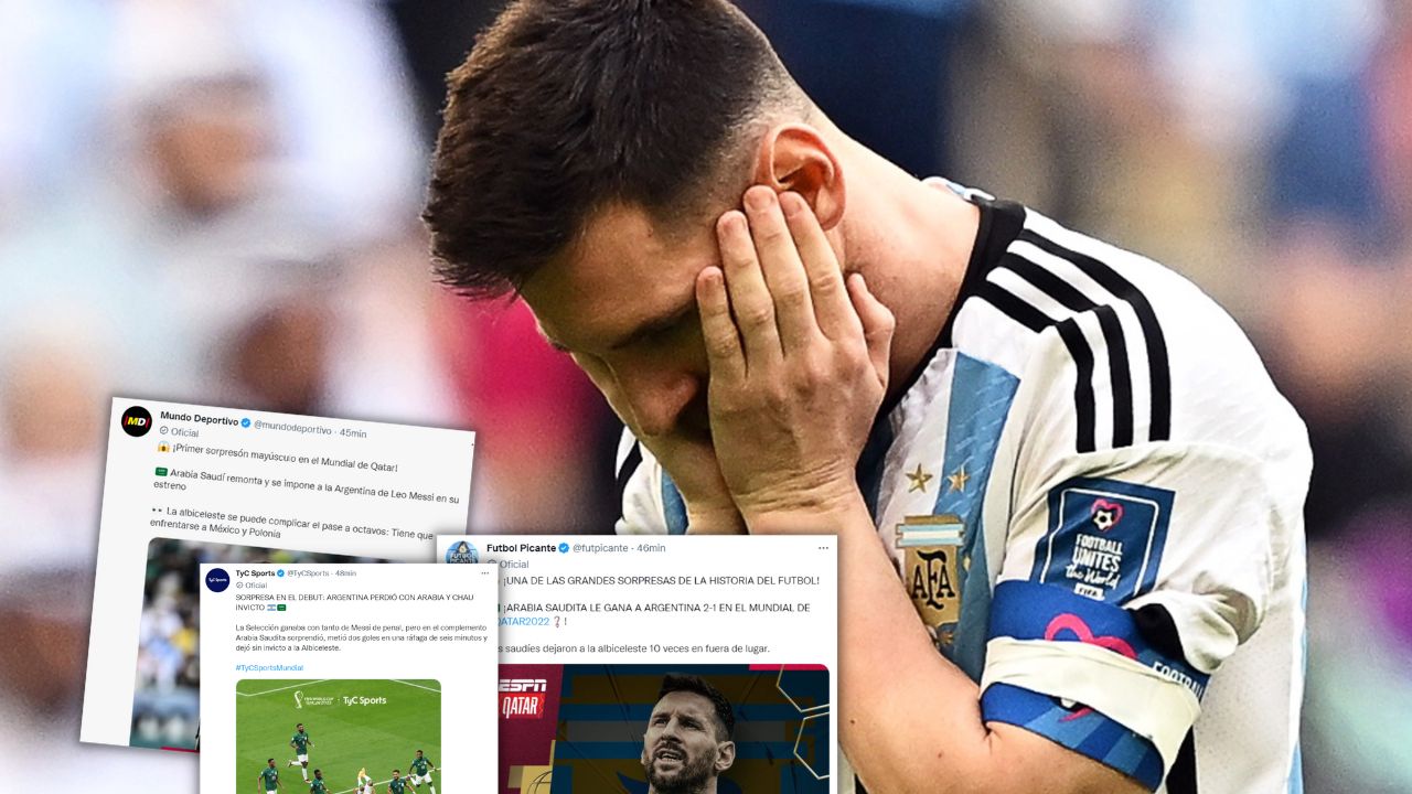 Prensa internacional reacciona tras la sorpresiva derrota de Argentina ante Arabia Saudita