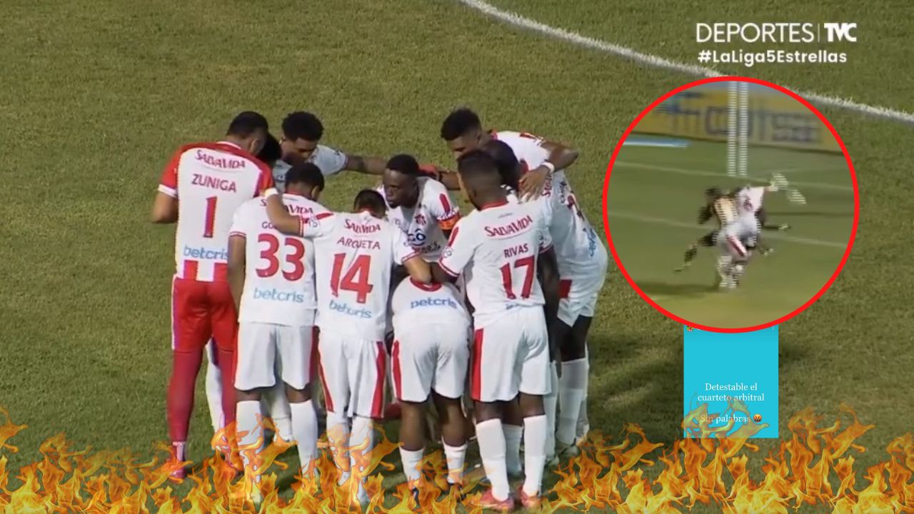 Jugador del Vida deja fuerte crítica al arbitraje contra Real España
