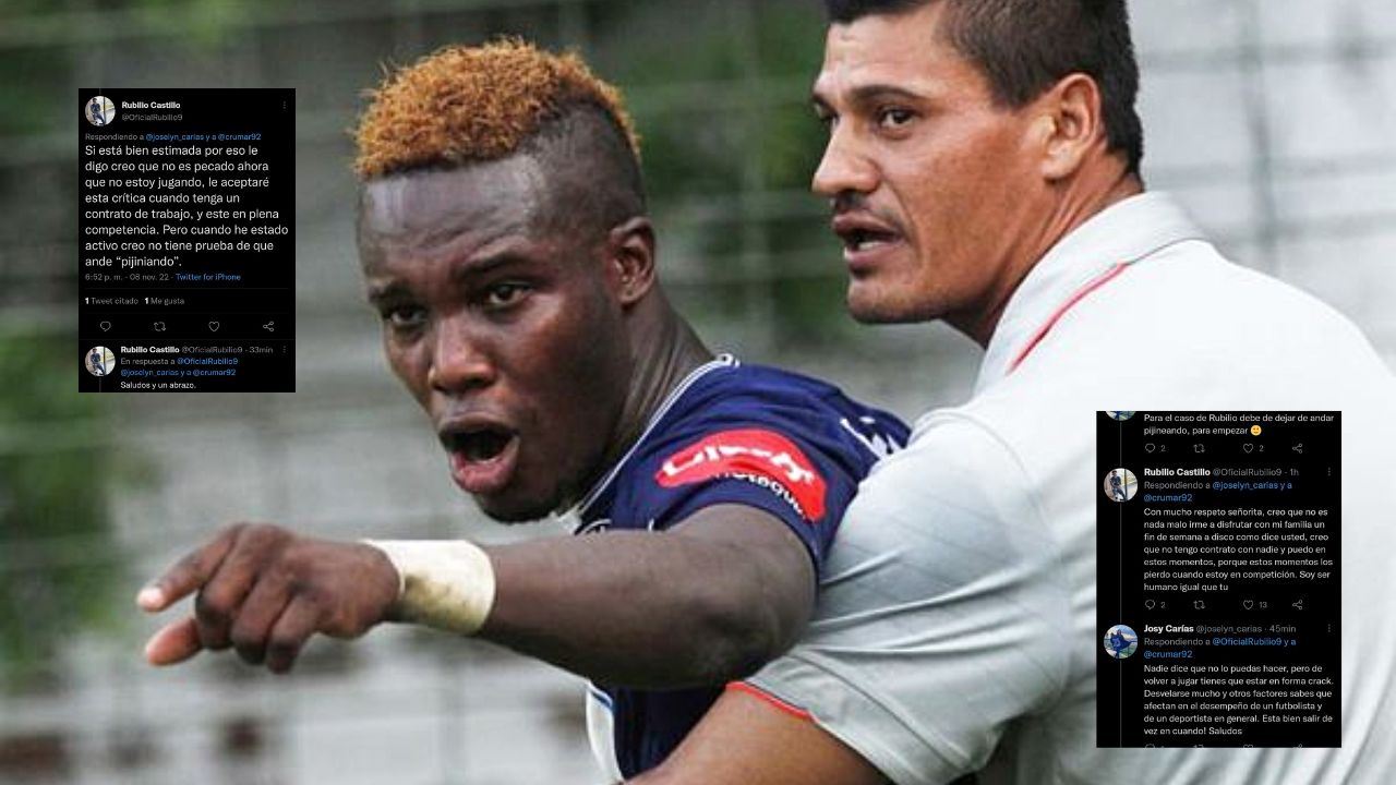 Rubilio Castillo se enfrenta a aficionada de Motagua que lo tildó de 'vago'