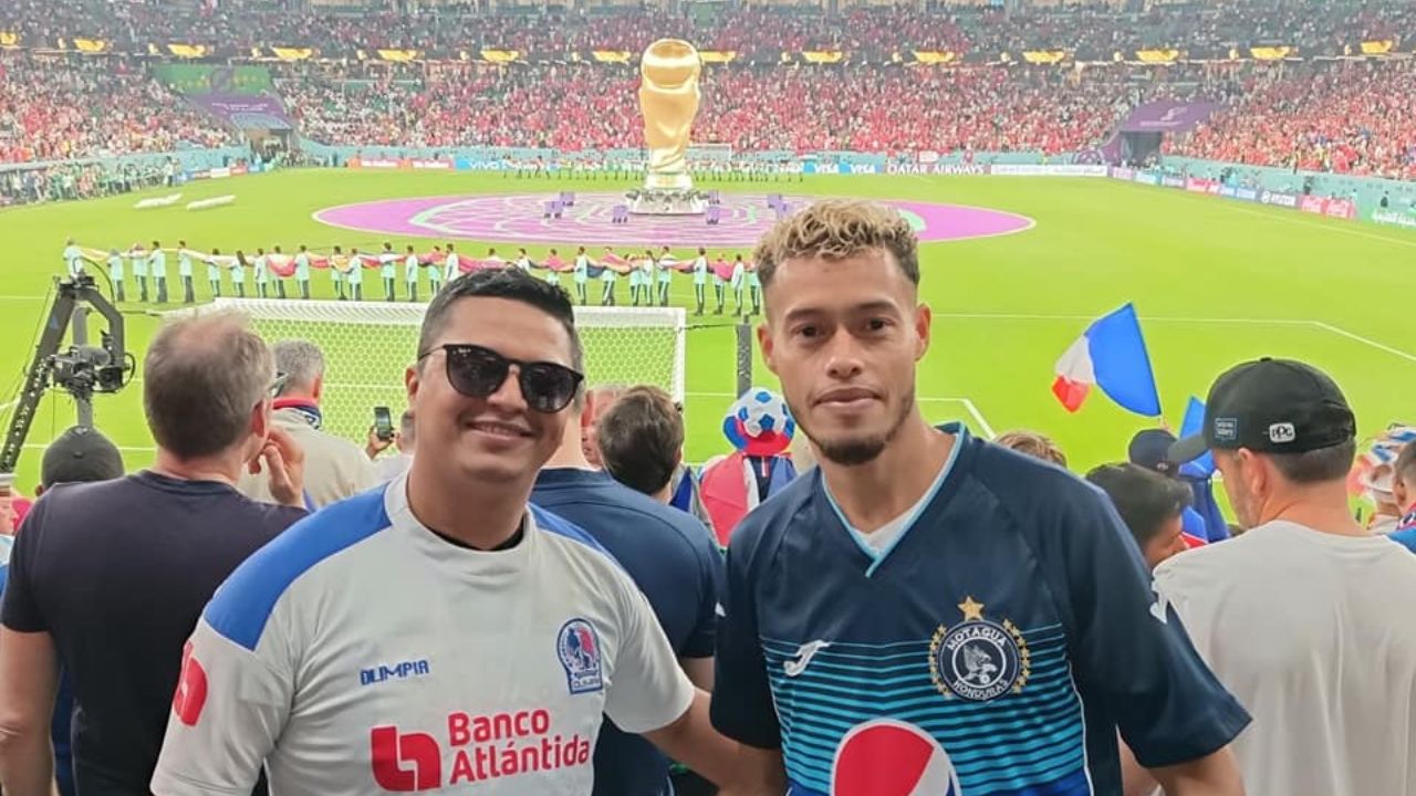 Aficionados de Olimpia y Motagua se encuentran en partido del Mundial de Qatar