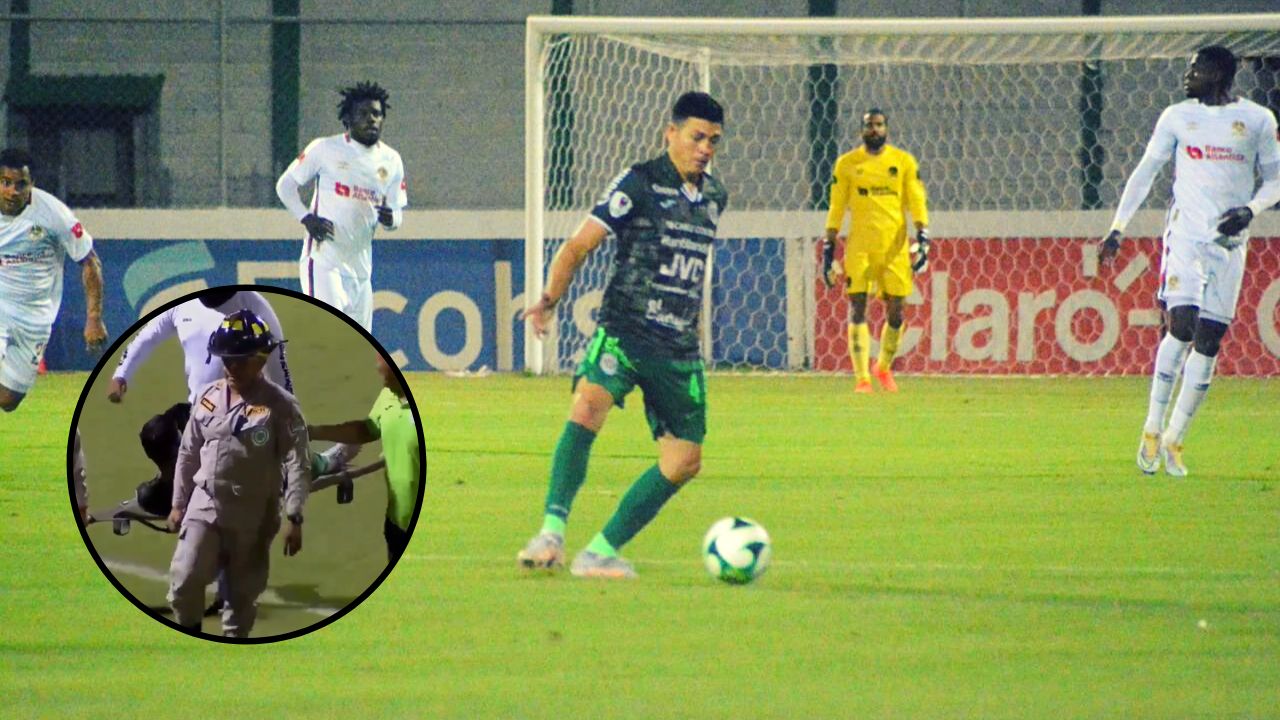 Chelito Martínez recibió tremenda falta que lo sacó en camillas del partido