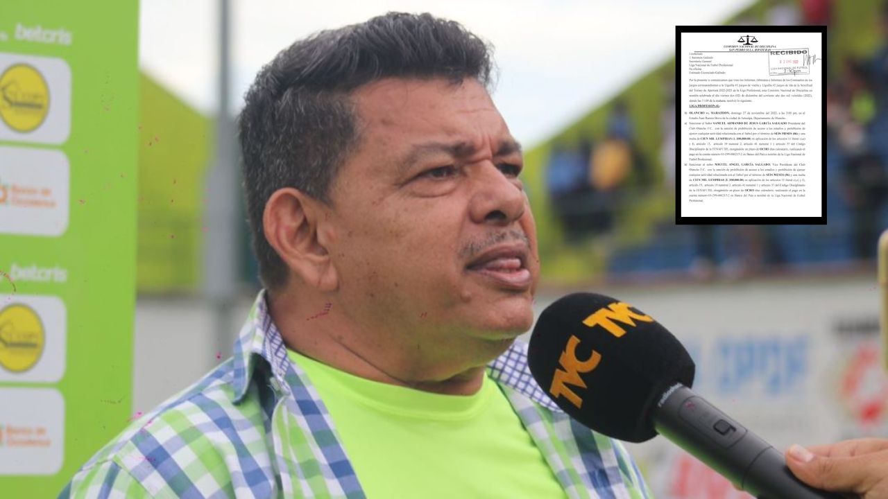 Comisión de Disciplina aplica varios castigos al Olancho FC y su presidente