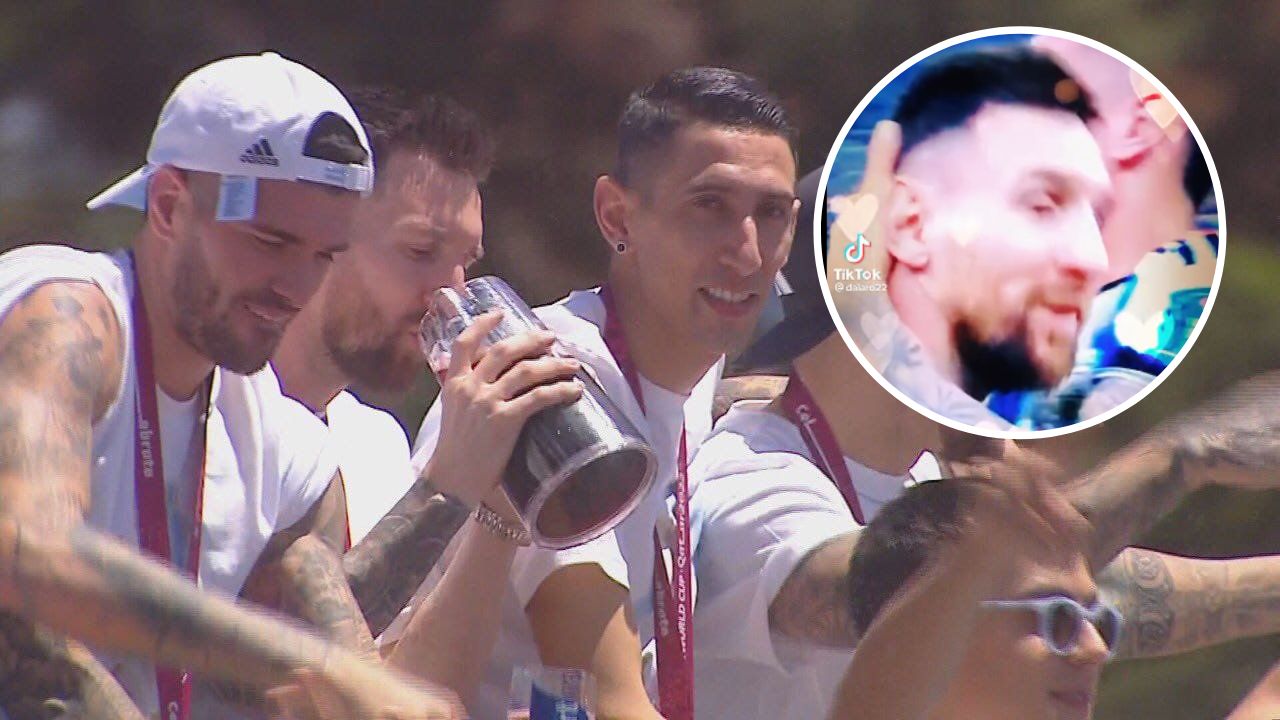 Lionel Messi intentó besar a uno de sus compañeros y así esta fue su reacción