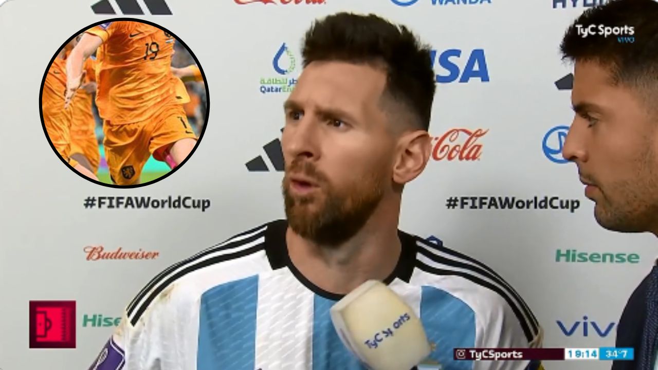 Revelan a qué jugador de Países Bajos mandó a callar Messi en plena entrevista