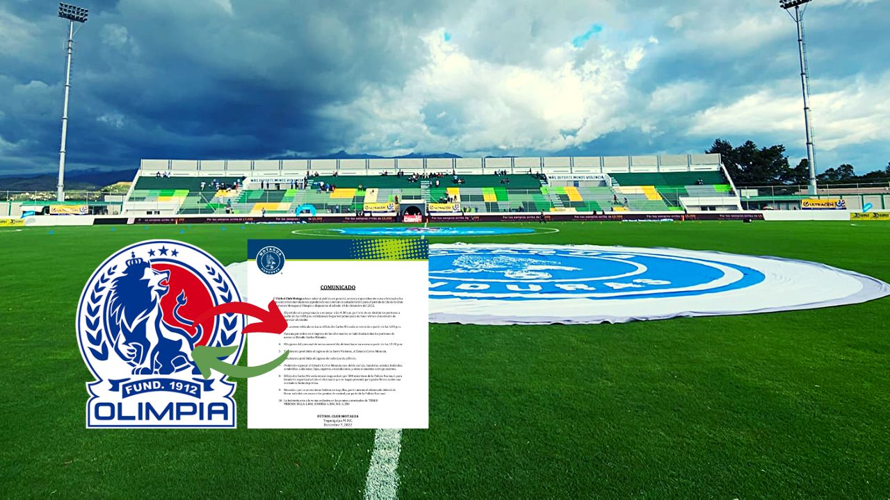 Motagua toma determinación con afición del Olimpia para la final de ida en Comayagua