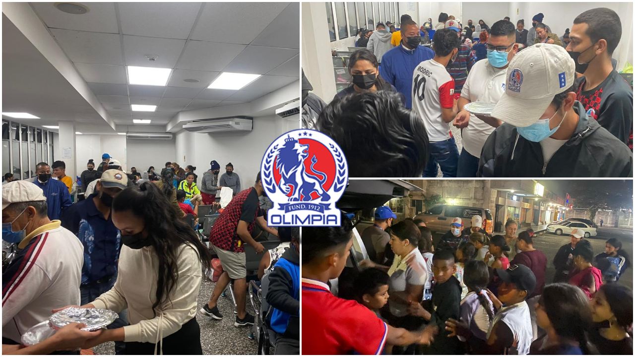 Barra de Olimpia sorprende con admirable gesto y se solidariza con los más necesitados