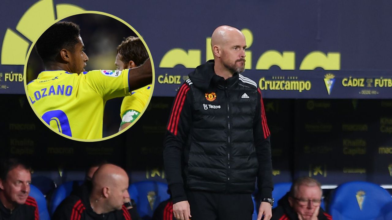 Entrenador del Manchester United reacciona al gol que Choco Lozano les marcó