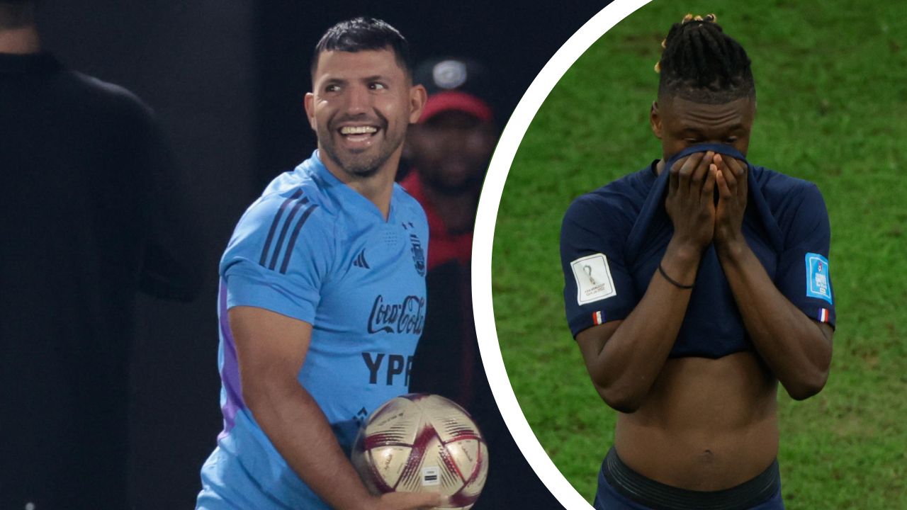 Kun Agüero explica la razón de su 'insulto' a Camavinga durante celebración de Argentina