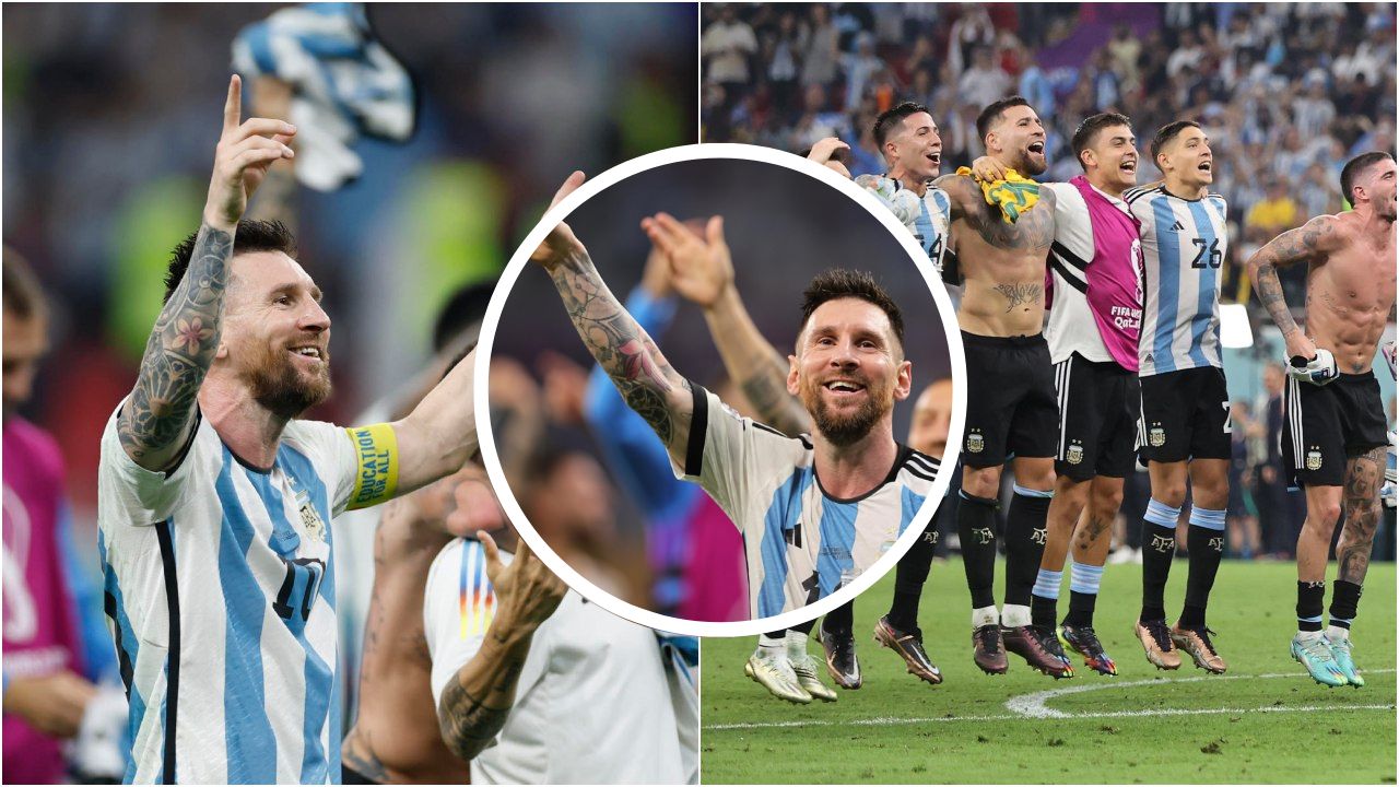 Así fue la eufórica celebración de Lionel Messi y sus compañeros tras clasificar a cuartos en Qatar 2022