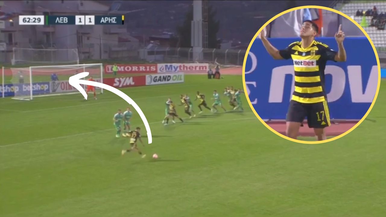 Luis Palma se luce con nuevo golazo en Grecia frente al Levadiakos de Alfredo Mejía