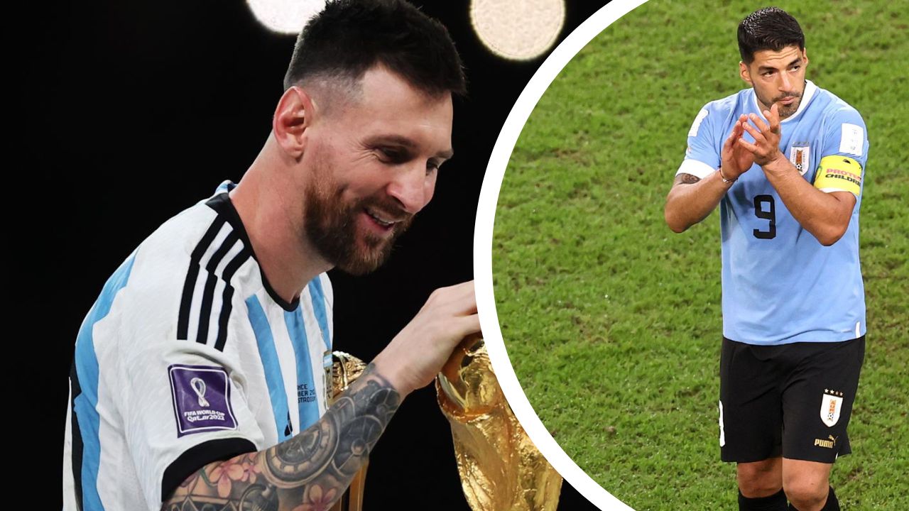 El emotivo gesto de Luis Suárez para felicitar a su amigo Lionel Messi