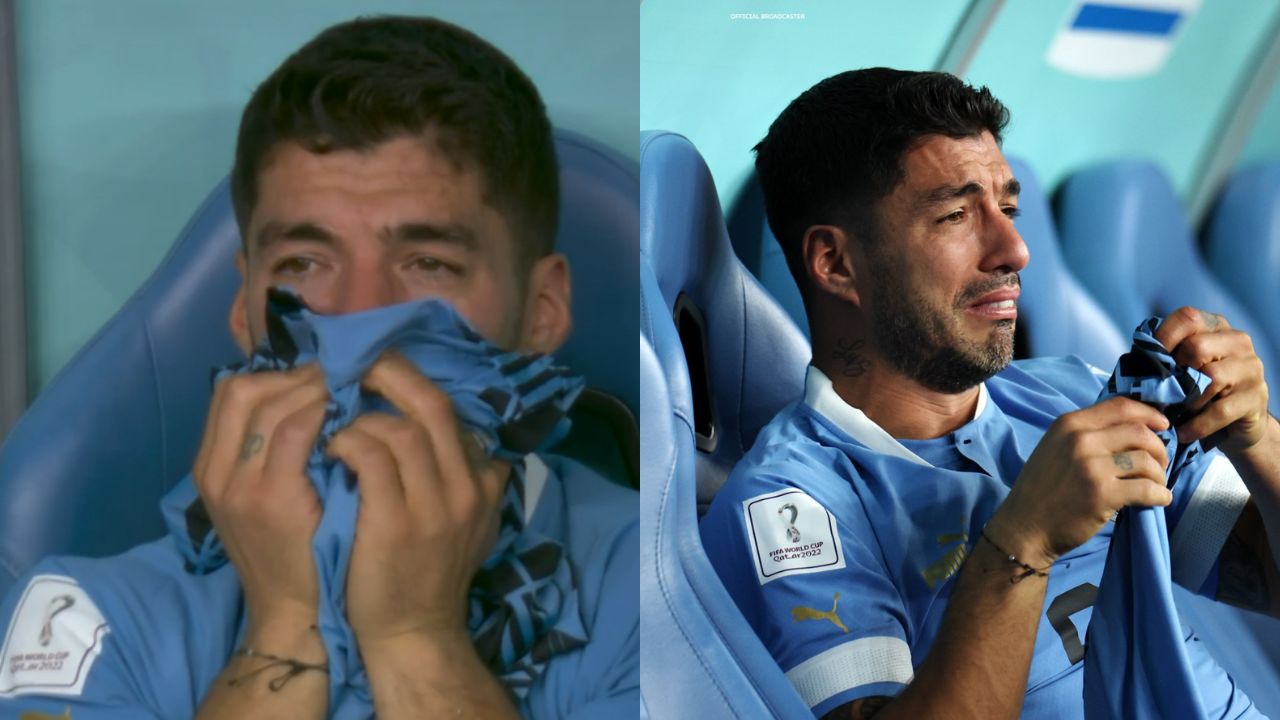 Luis Suárez rompe en llanto por la eliminación de Uruguay en lo que sería su último Mundial