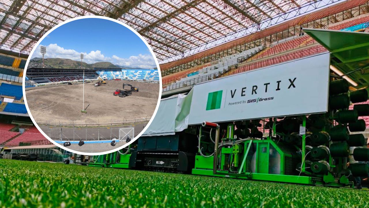 Revelan cuándo y de dónde llegará la lujosa máquina que coserá la grama del estadio Nacional