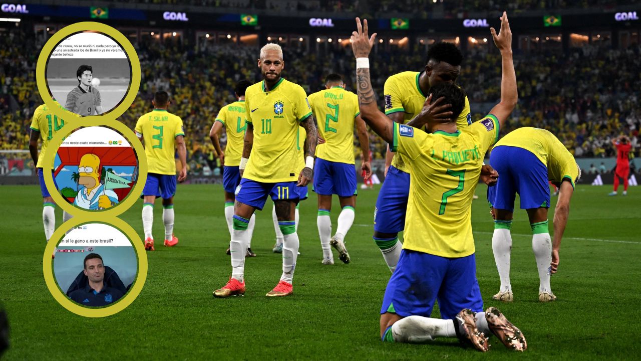 Memes que deja la goleada de Brasil sobre Corea del Sur
