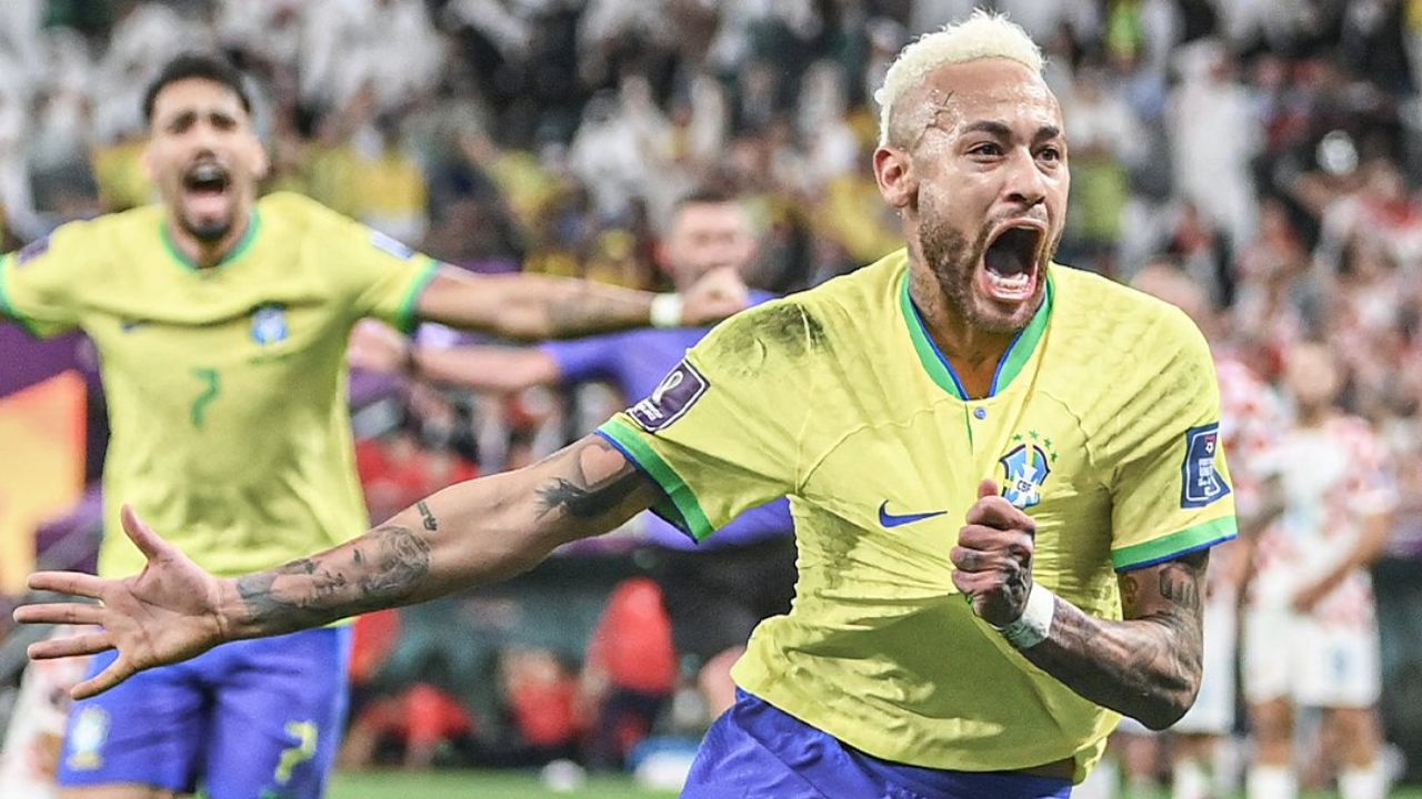 Neymar alcanza un récord histórico para Brasil tras gol ante Croacia