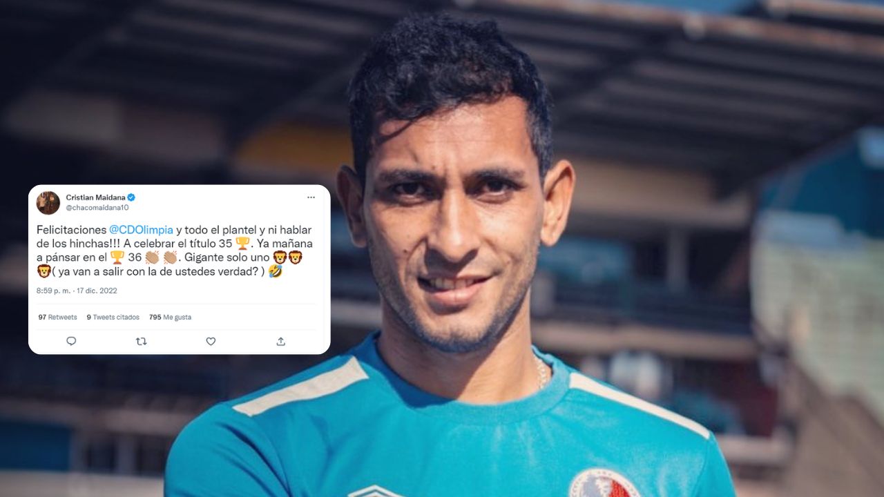 Cristian Maidana desata la locura con mensaje dedicado a la afición olimpista por el título 35