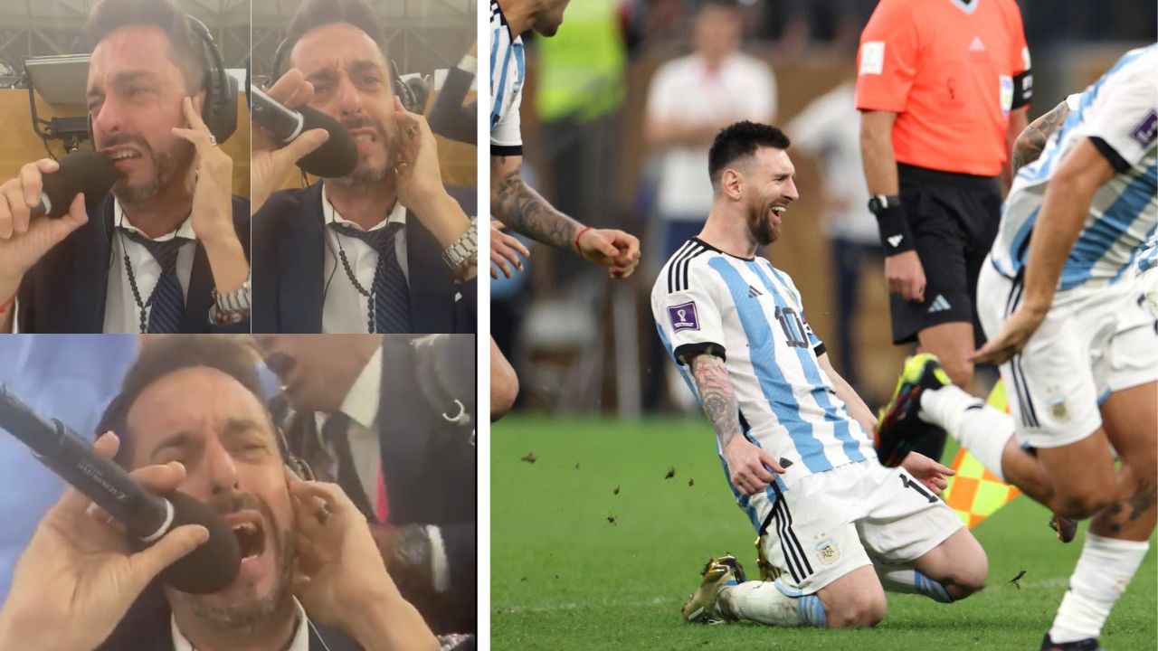Periodistas argentinos y su locura en Qatar tras coronarse campeones del Mundial