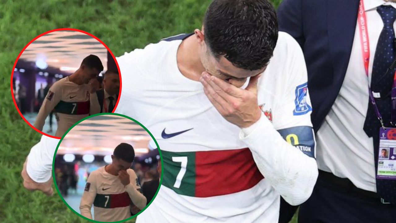 Las devastadoras imágenes Cristiano Ronaldo tras quedar eliminado con Portugal ante Marruecos