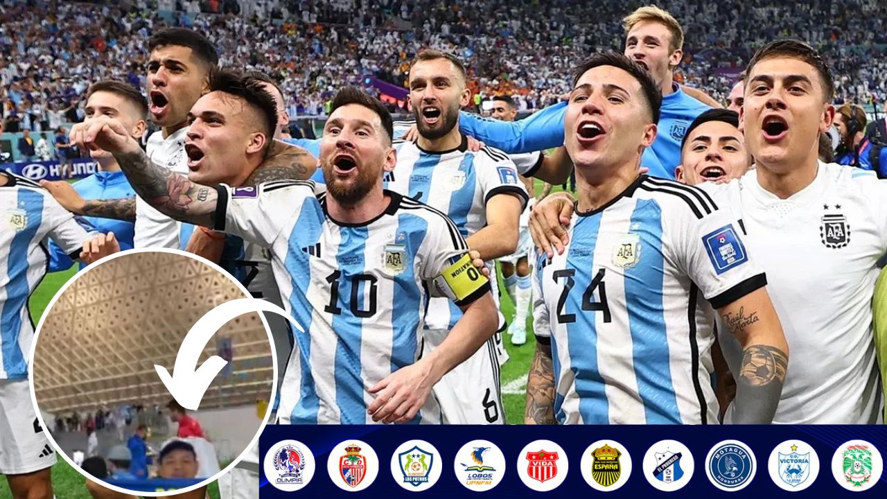 Presidente de un club de Liga Nacional se escapa y aparece apoyando a Argentina en Qatar