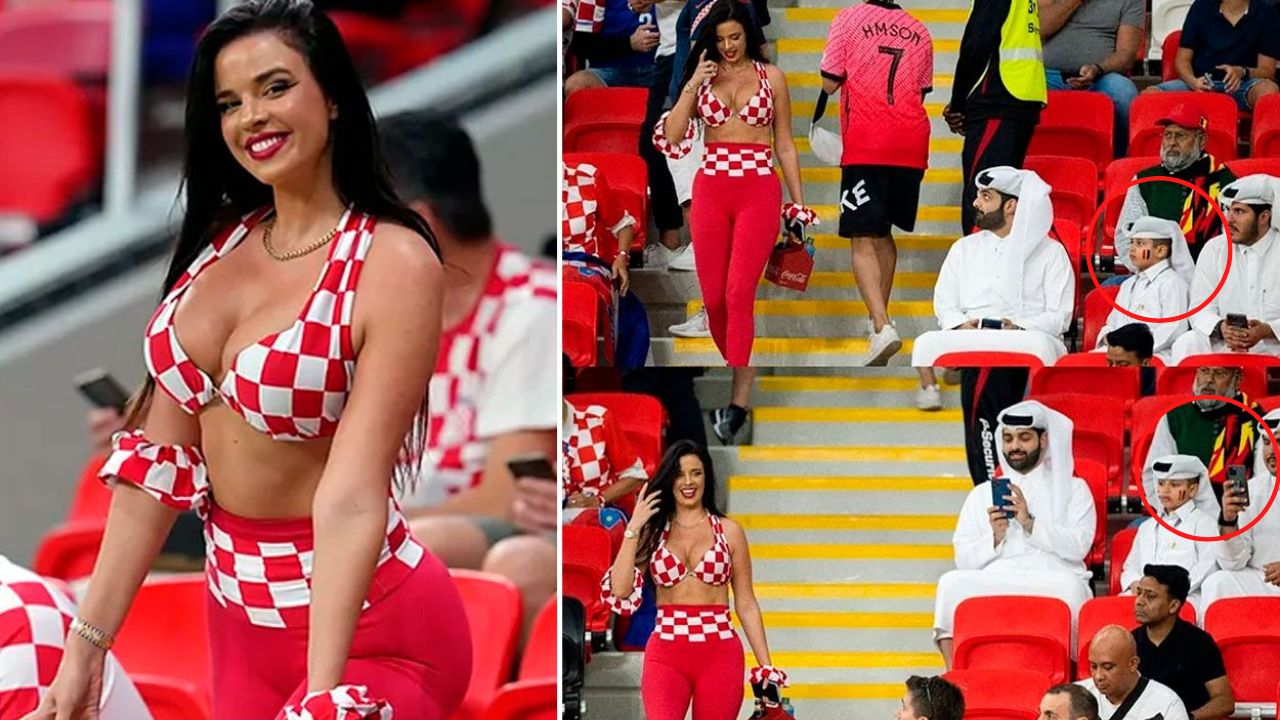 Aficionados de Qatar fotografían a modelo croata por abrumadora razón