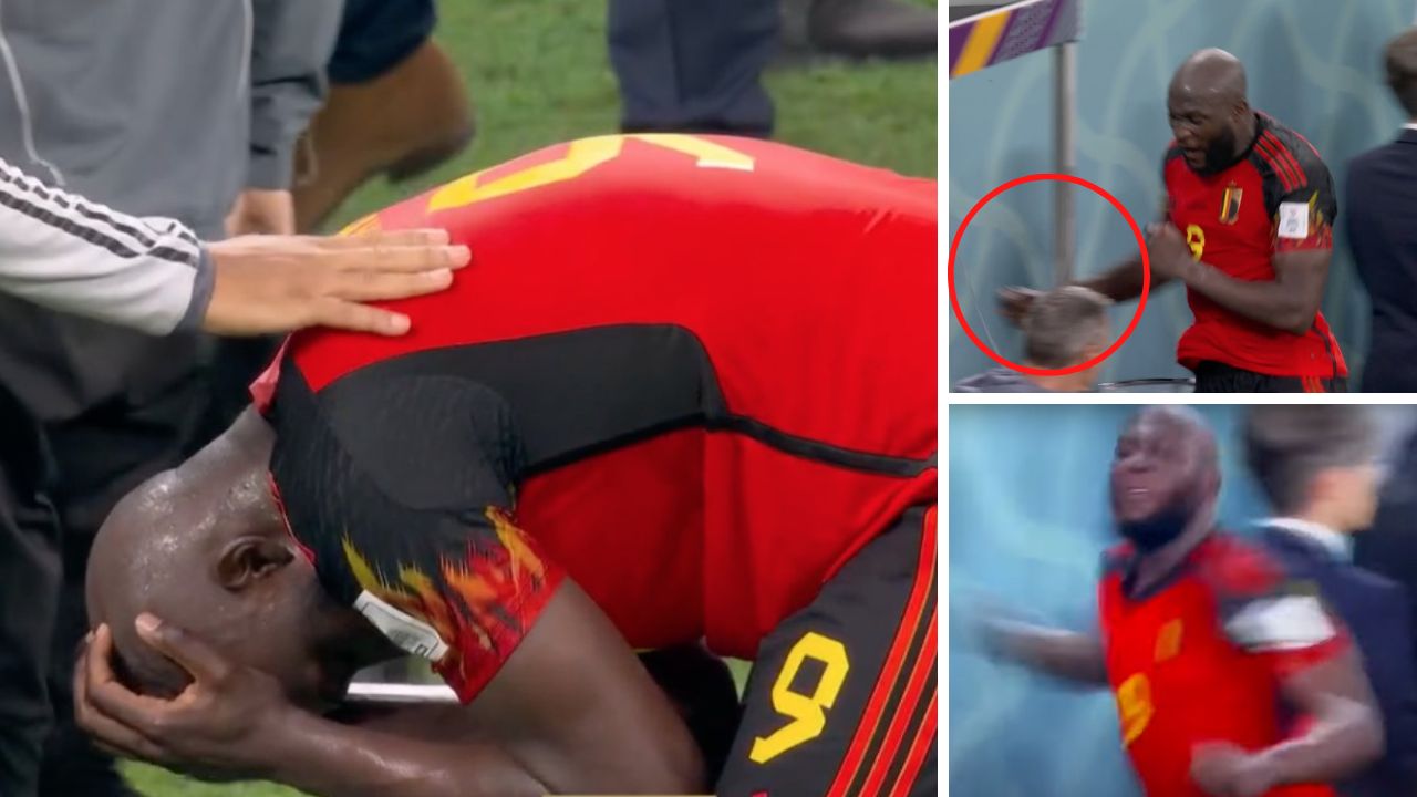 Romelu Lukaku pierde la cabeza tras quedar eliminado con Bélgica del Mundial 2022