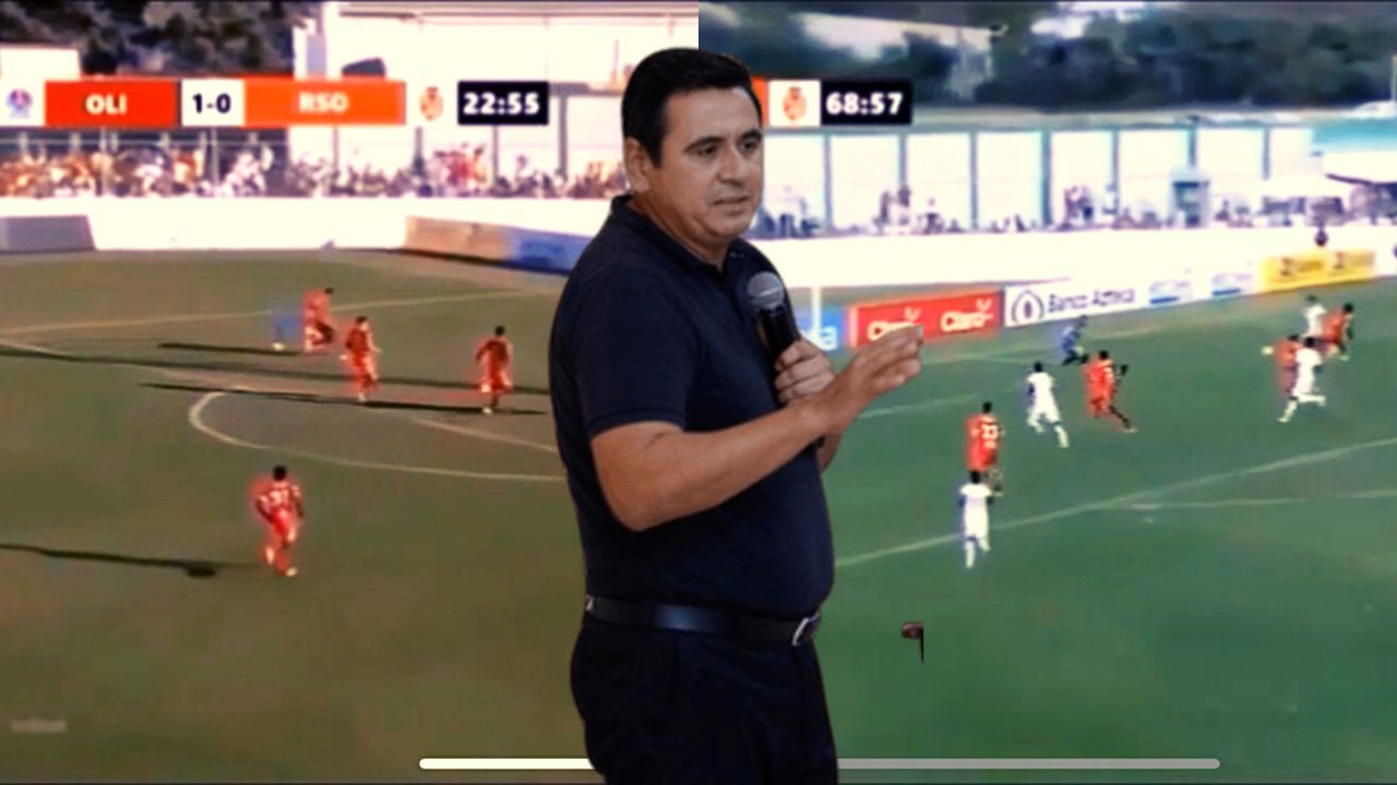 Benigno Pineda expone el error arbitral que se registró en el Olimpia vs Real Sociedad