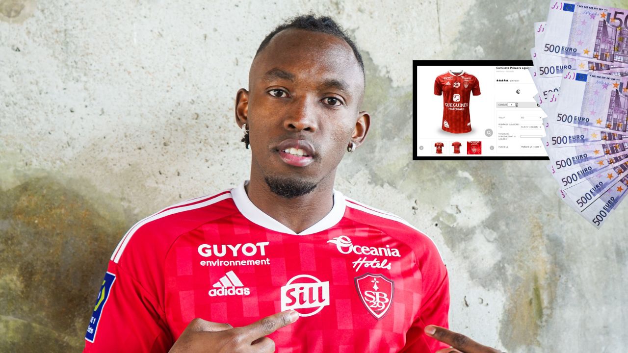Este es el precio de la camisa de Alberth Elis del Stade Brestois de Francia