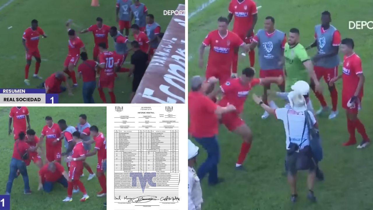 ¡Polémica! Esto dice el acta arbitral sobre la bochornosa pelea al  final del Real Sociedad-Lobos