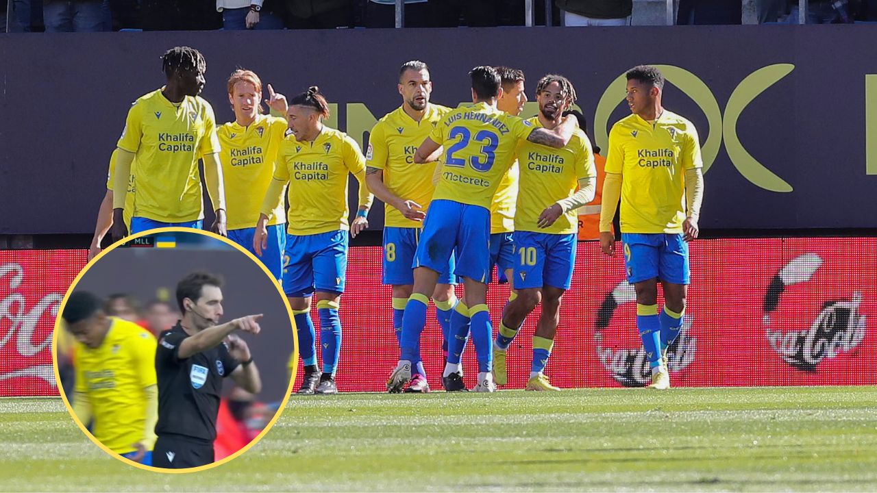Choco Lozano provoca penal de la nada para triunfo clave del Cádiz ante Mallorca