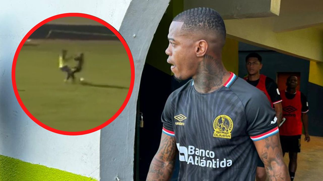 Así fue la acción por la que Edwin Solano fue expulsado en su debut con Olimpia