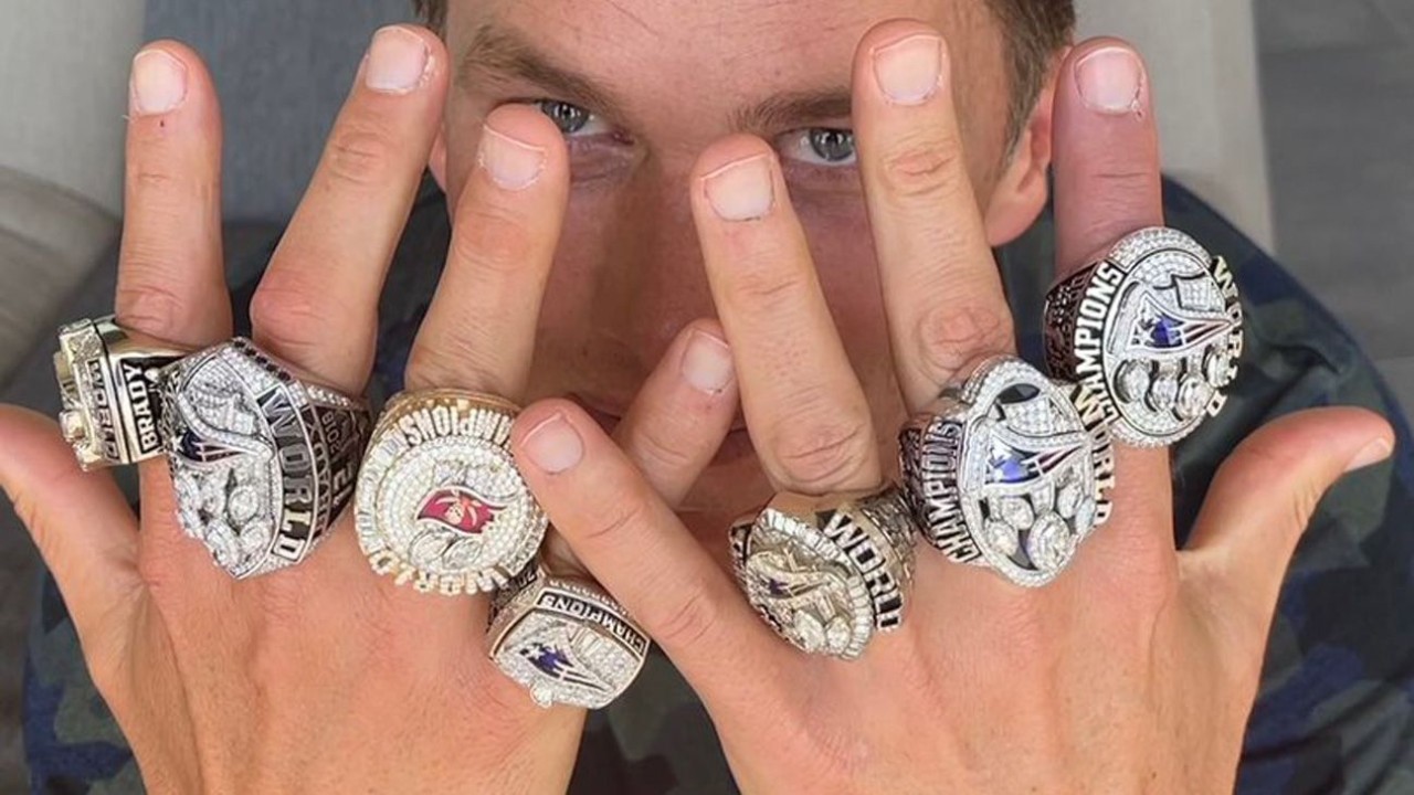 Tom Brady posee el récord de ser el jugador con más anillos del Super Bowl. Foto: Redes sociales.