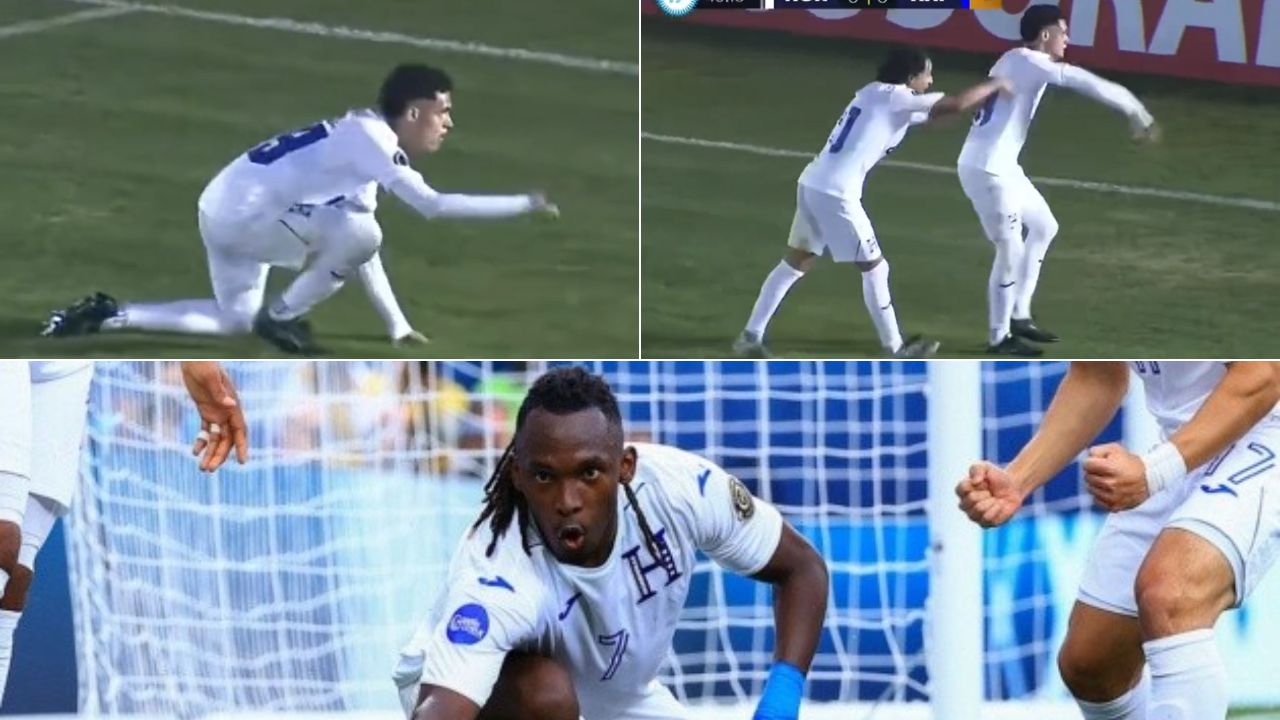 Así fue la celebración del gol al estilo Elis con el que Honduras venció a Haití en el premundial