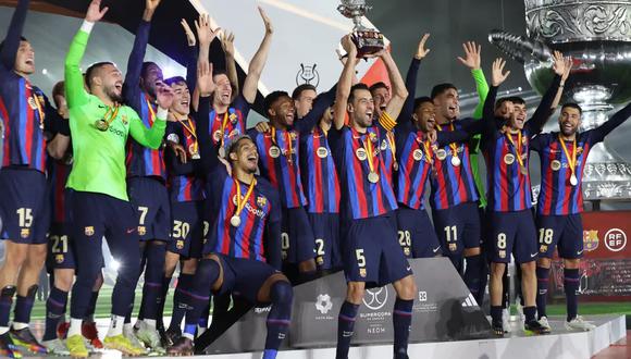 El FC Barcelona ganó el último clásico disputado, el cual fue por la Supercopa de España. Foto: AFP